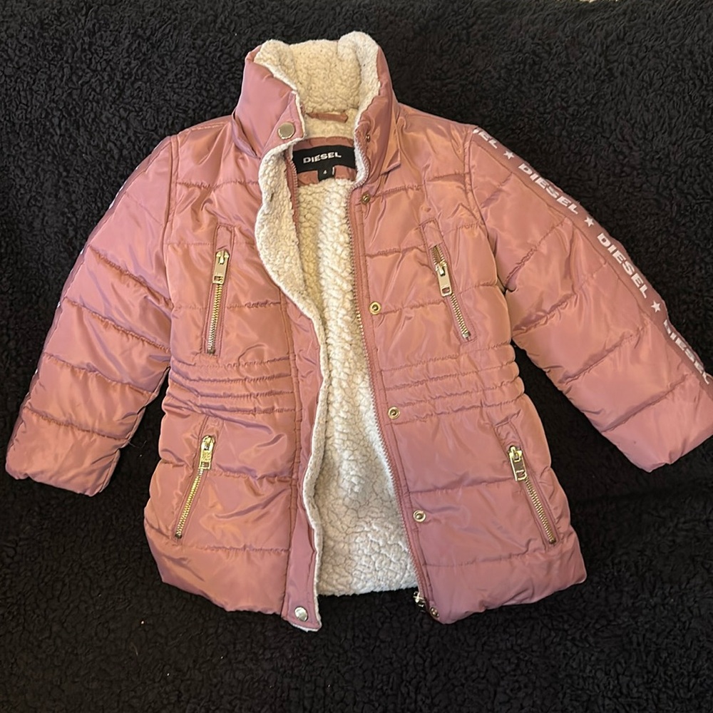 Diesel girls blush coat Sz 4